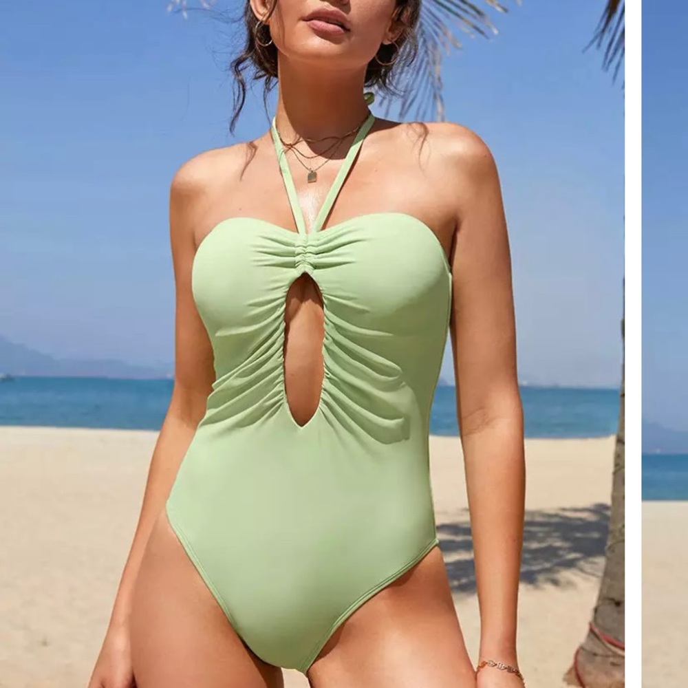 Green One Piece Swimsuit
